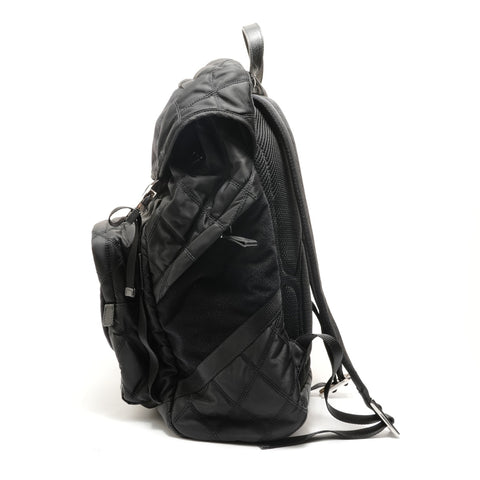 PRADA Velcro nylon Backpack  Daypack black WS28812