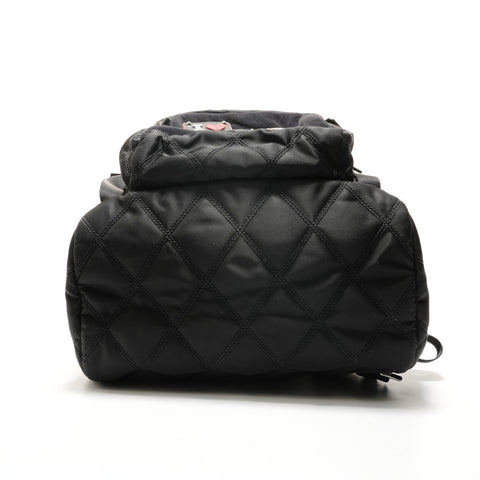 PRADA Velcro nylon Backpack  Daypack black WS28812
