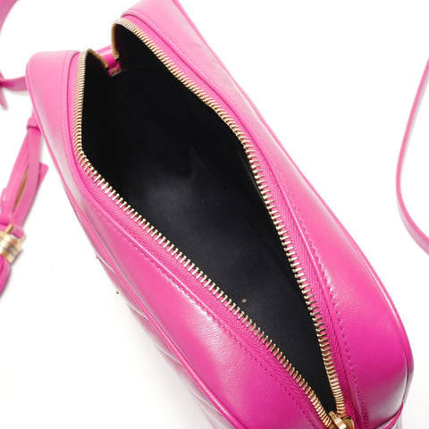 YVES SAINT LAURENT quilting Shoulder Bag pink WS28816