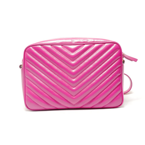 YVES SAINT LAURENT quilting Shoulder Bag pink WS28816