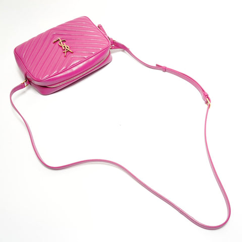 YVES SAINT LAURENT quilting Shoulder Bag pink WS28816