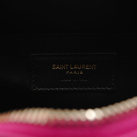 YVES SAINT LAURENT quilting Shoulder Bag pink WS28816