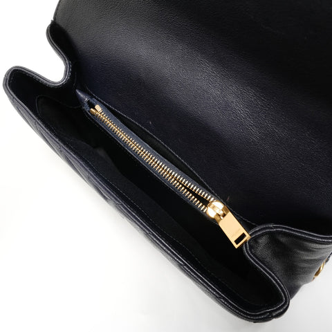 YVES SAINT LAURENT Classic monogram Shoulder Bag Navy WS28817
