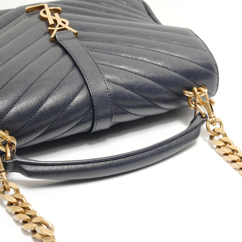 YVES SAINT LAURENT Classic monogram Shoulder Bag Navy WS28817