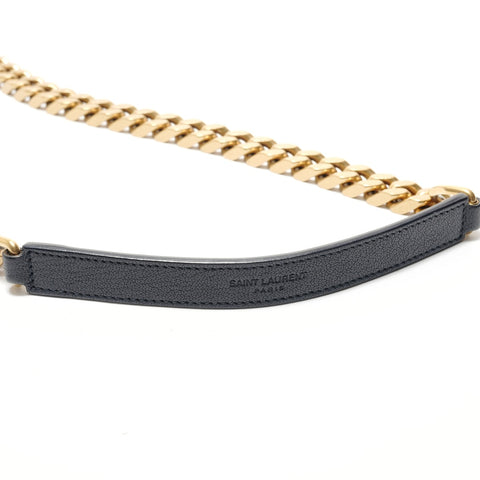 YVES SAINT LAURENT Classic monogram Shoulder Bag Navy WS28817