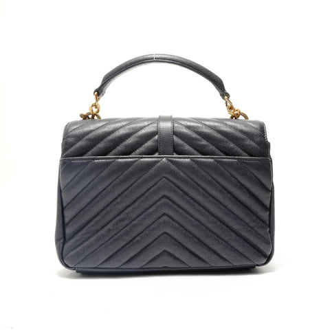 YVES SAINT LAURENT Classic monogram Shoulder Bag Navy WS28817