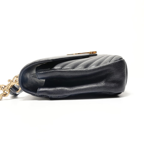 YVES SAINT LAURENT Classic monogram Shoulder Bag Navy WS28817