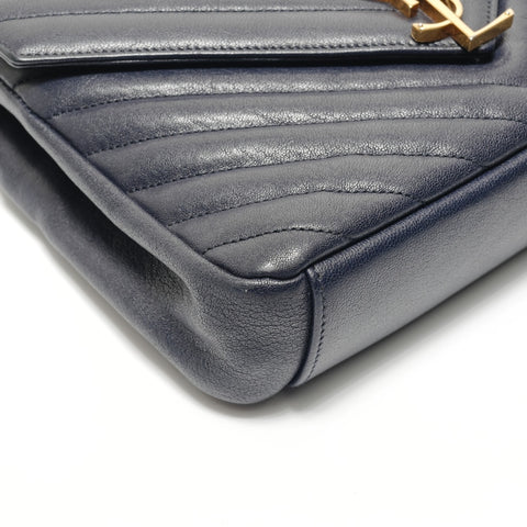 YVES SAINT LAURENT Classic monogram Shoulder Bag Navy WS28817
