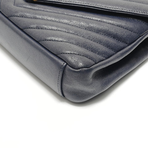 YVES SAINT LAURENT Classic monogram Shoulder Bag Navy WS28817