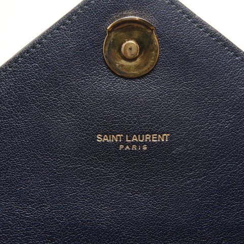 YVES SAINT LAURENT Classic monogram Shoulder Bag Navy WS28817