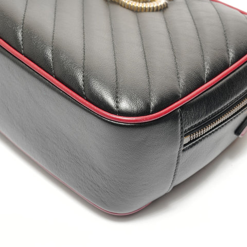 GUCCI GG Marmont Bamboo Shoulder Bag black WS28819