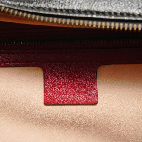 GUCCI GG Marmont Bamboo Shoulder Bag black WS28819