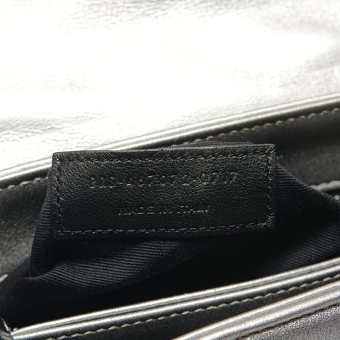 YVES SAINT LAURENT SilverMetal Lulu Shoulder Bag Silver WS28820
