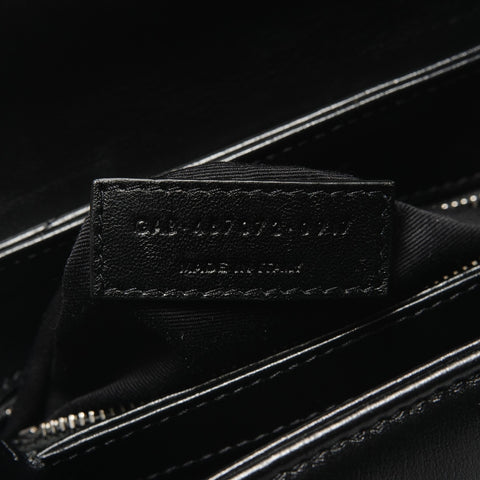 YVES SAINT LAURENT SilverMetal Lulu Shoulder Bag black WS28821
