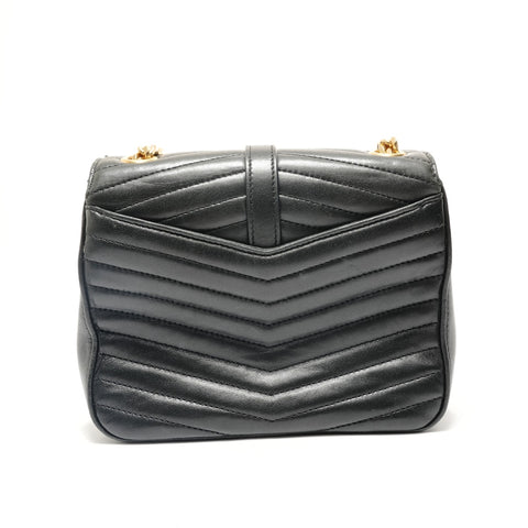 YVES SAINT LAURENT Sulpis Quilted Leather Shoulder Bag black WS28822