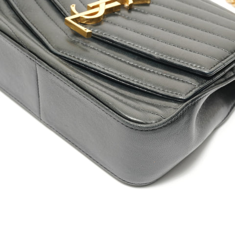 YVES SAINT LAURENT Sulpis Quilted Leather Shoulder Bag black WS28822