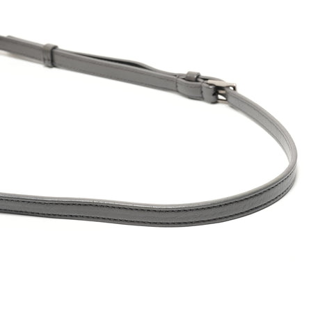 YVES SAINT LAURENT quilting Shoulder Bag gray WS28823