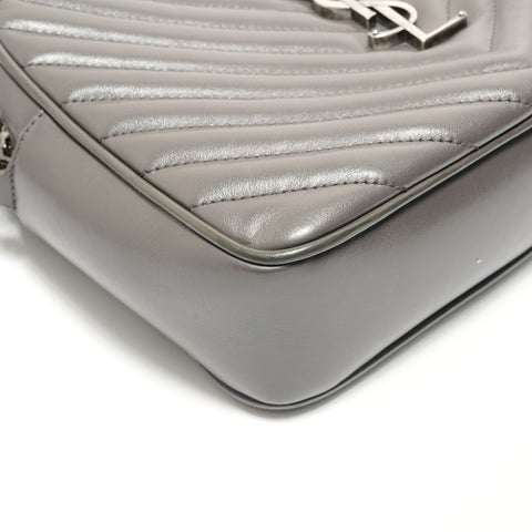 YVES SAINT LAURENT quilting Shoulder Bag gray WS28823