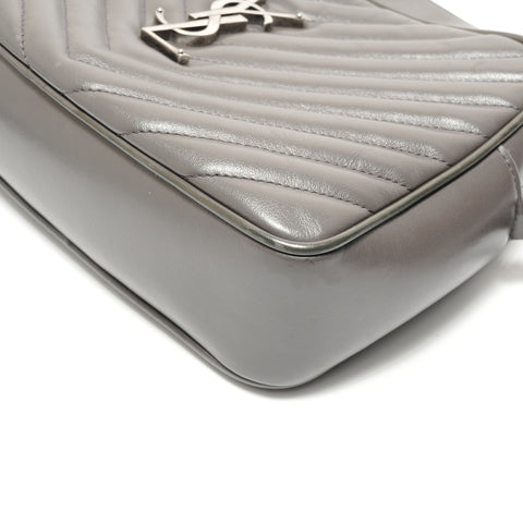 YVES SAINT LAURENT quilting Shoulder Bag gray WS28823