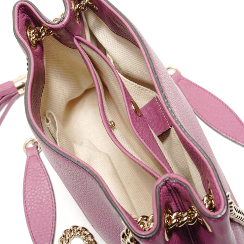 GUCCI Soho Medium Shoulder Bag purple WS28828