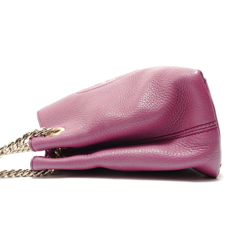 GUCCI Soho Medium Shoulder Bag purple WS28828