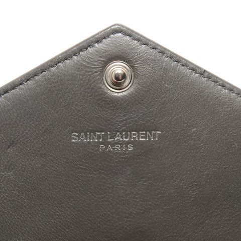 YVES SAINT LAURENT Chain wallet, crocodile embossed Shoulder Bag Brown WS28829