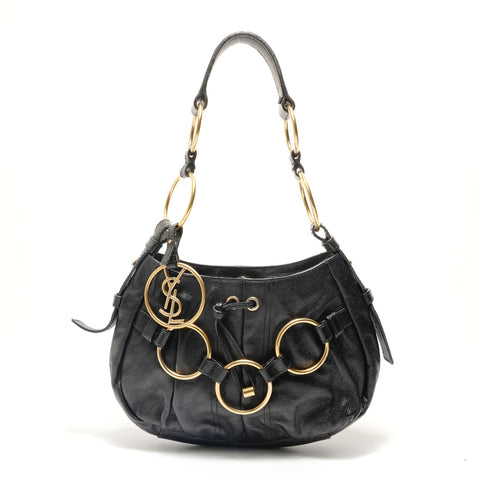 YVES SAINT LAURENT one belt Shoulder Bag black WS28831