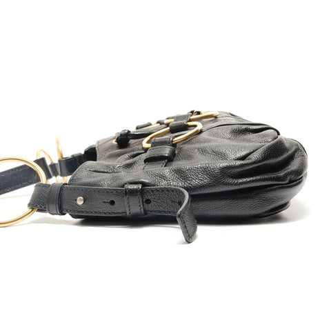 YVES SAINT LAURENT one belt Shoulder Bag black WS28831