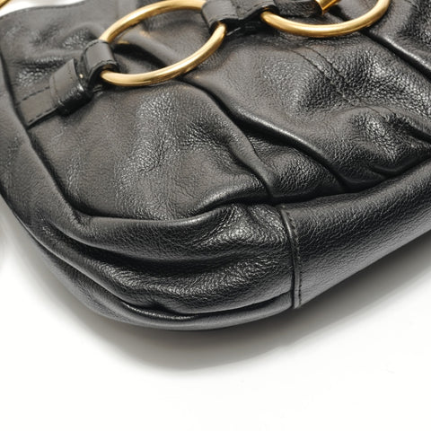 YVES SAINT LAURENT one belt Shoulder Bag black WS28831