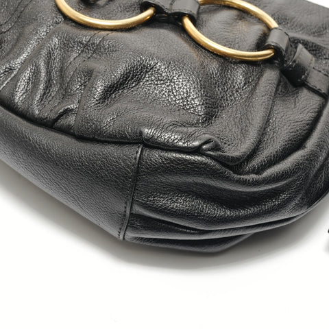 YVES SAINT LAURENT one belt Shoulder Bag black WS28831