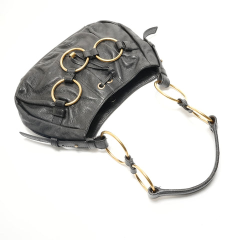 YVES SAINT LAURENT one belt Shoulder Bag black WS28831