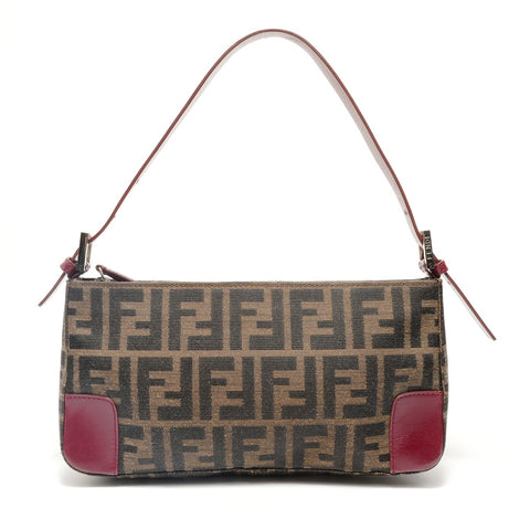 FENDI Zucca Shoulder Bag Brown WS28832
