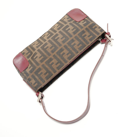 FENDI Zucca Shoulder Bag Brown WS28832