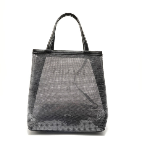 PRADA Sequin Mesh Handbag black WS28833
