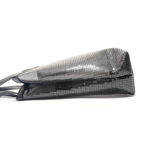PRADA Sequin Mesh Handbag black WS28833
