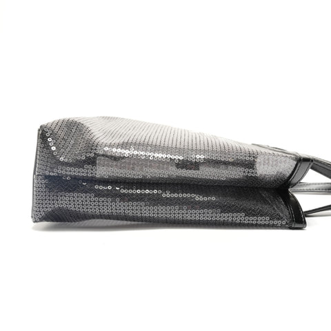 PRADA Sequin Mesh Handbag black WS28833