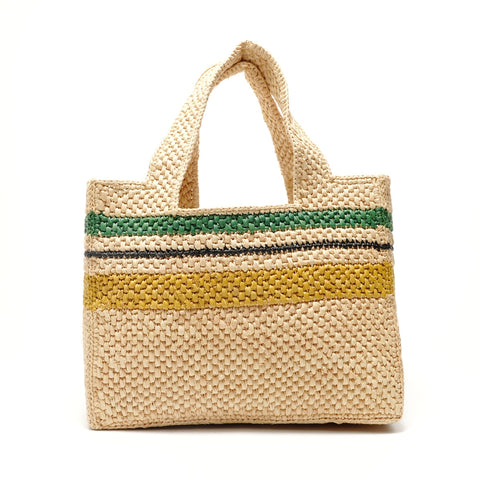 LOEWE Font Tote Raffia Handbag beige WS28837