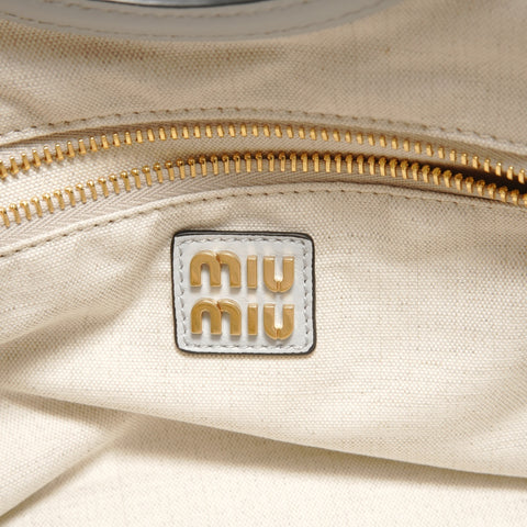 Miu Miu Ivy 2WAY Handbag blue WS28838