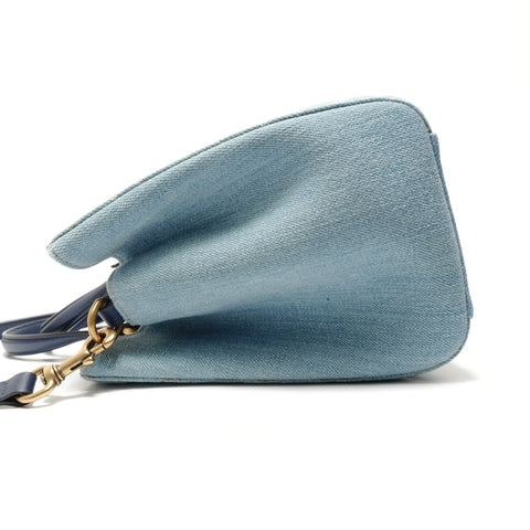 GUCCI GG Marmont 2-Way Denim Shoulder Bag blue WS28840