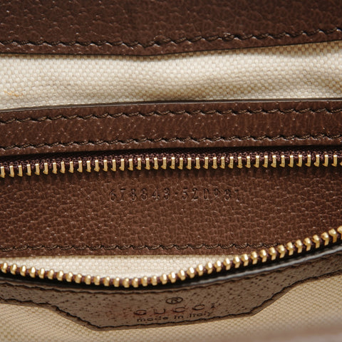 GUCCI Jackie 1961 2WAY GG Supreme Handbag Brown WS28841