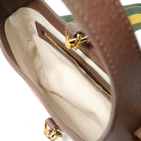 GUCCI Jackie 1961 2WAY GG Supreme Handbag Brown WS28841
