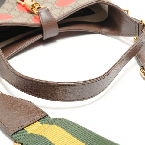 GUCCI Jackie 1961 2WAY GG Supreme Handbag Brown WS28841