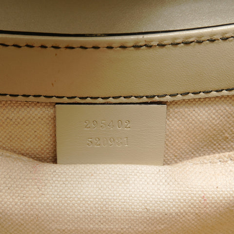 GUCCI GG Horsebit Chain Shoulder Bag beige WS28842