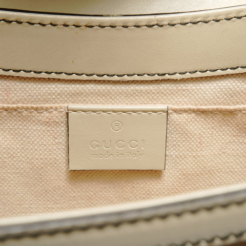 GUCCI GG Horsebit Chain Shoulder Bag beige WS28842