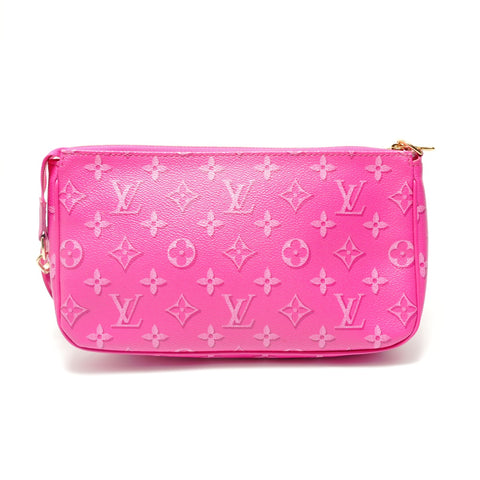 LOUIS VUITTON Pochette Accessoires Monogram Fuchsia Shoulder Bag pink WS28843