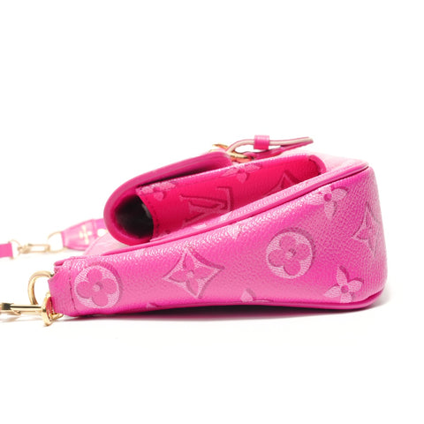 LOUIS VUITTON Pochette Accessoires Monogram Fuchsia Shoulder Bag pink WS28843