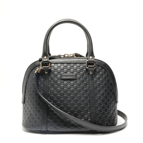 GUCCI Mike Guccissima Shoulder Bag black WS28844