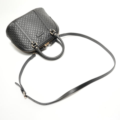 GUCCI Mike Guccissima Shoulder Bag black WS28844