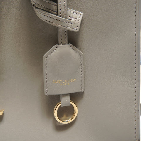 YVES SAINT LAURENT Baby Cabas 2WAY Handbag gray WS28845