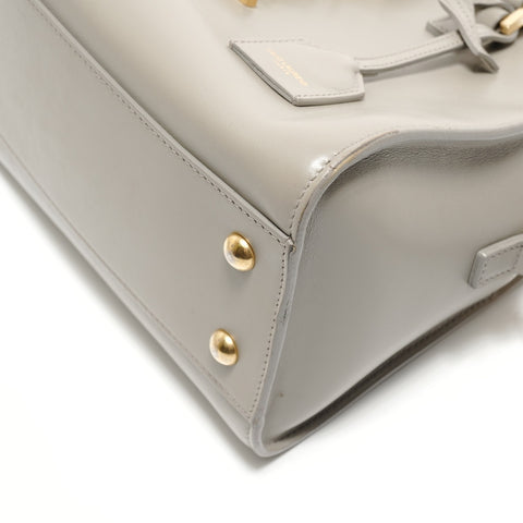 YVES SAINT LAURENT Baby Cabas 2WAY Handbag gray WS28845